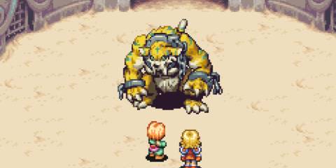 A cutscene featuring characters in Sword of Mana