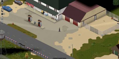 A diner and gas station in Echo Creek great for beginners in Project Zomboid