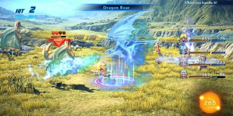 A fast-paced combat in Star Ocean The Second Story R