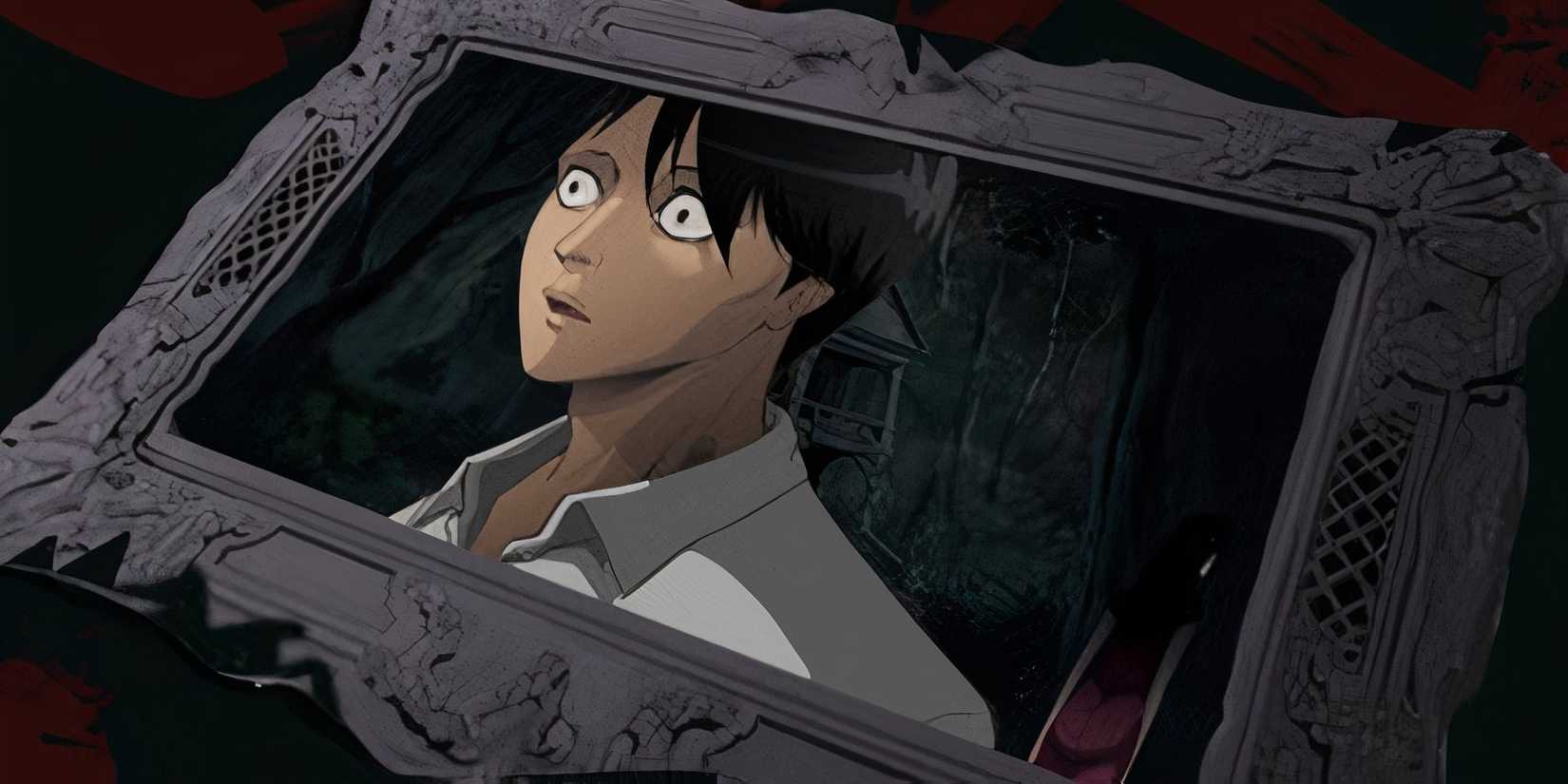 a snippet of the sover of Qui Shui Yi Yun with a man in a picture framel