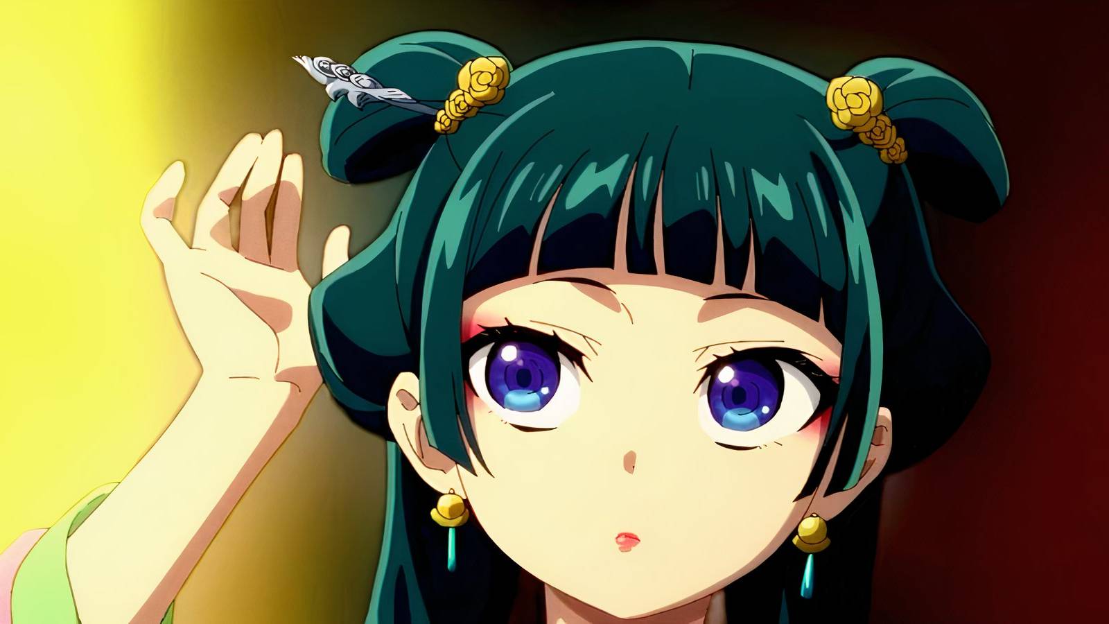 Mao Mao adjusting her hairpin