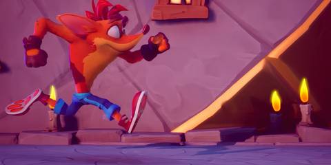 crash running from a side perspective