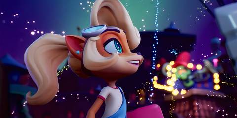 coco staring up at the sky