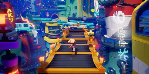 coco running through a level