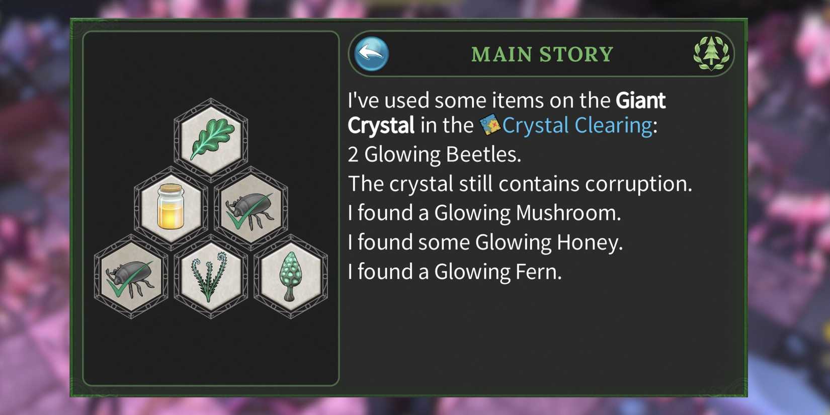 all giant crystal items location brighter shores  