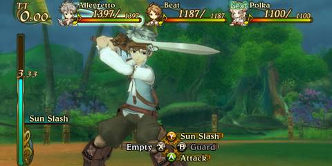 Allegretto in battle in Eternal Sonata