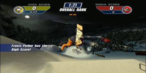 Amped 2 Travis Parker doing a flip