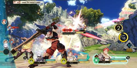 An intense battle moment with dynamic effects in Atelier Ryza, highlighting its cozy JRPG spirit
