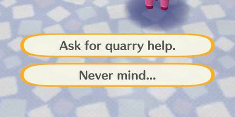 animal crossing pocket camp complete ask for quarry help
