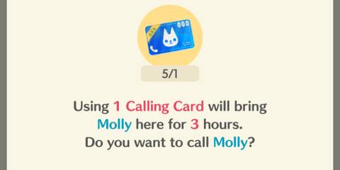 animal crossing pocket camp complete calling card