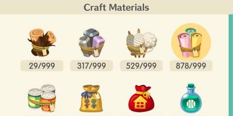 animal crossing pocket camp complete crafting materials paper