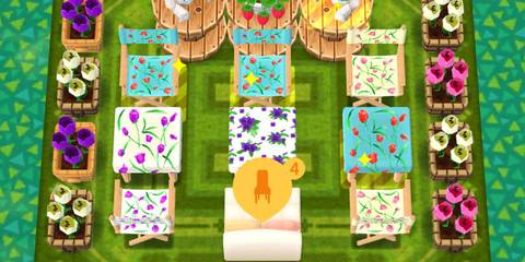 animal crossing pocket camp complete flower garden lounge