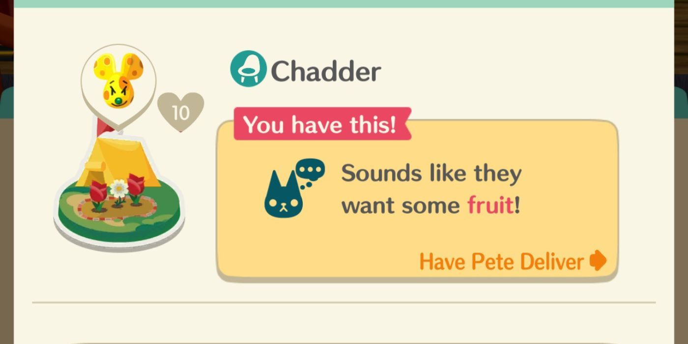 animal crossing pocket camp complete request