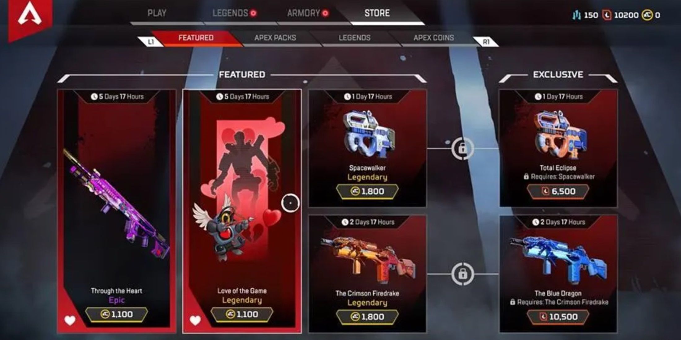 Apex Legends store items