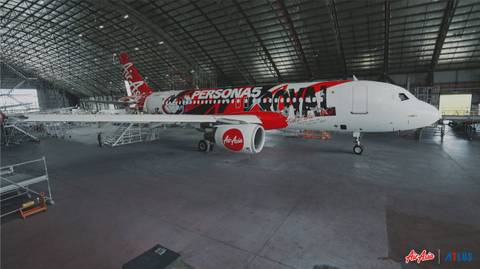 atlus air asia persona 5 royal plane