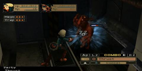 Attacking an enemy in Breath Of Fire Dragon Quarter