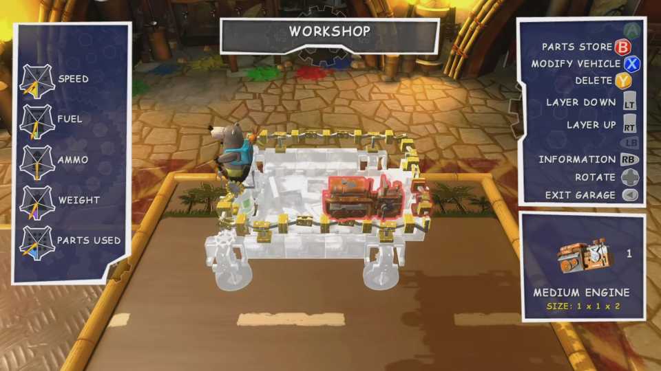 Tangkapan layar in-game Banjo-Kazooie: Nuts & Bolts