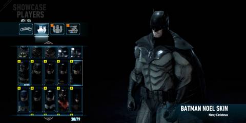 Batman skin selection in Batman: Arkham Knight