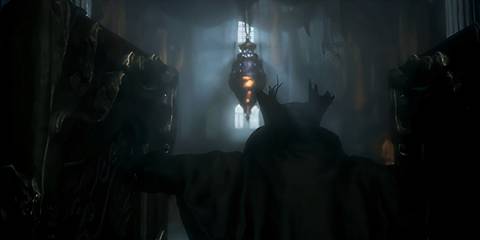 the hunter opening a door