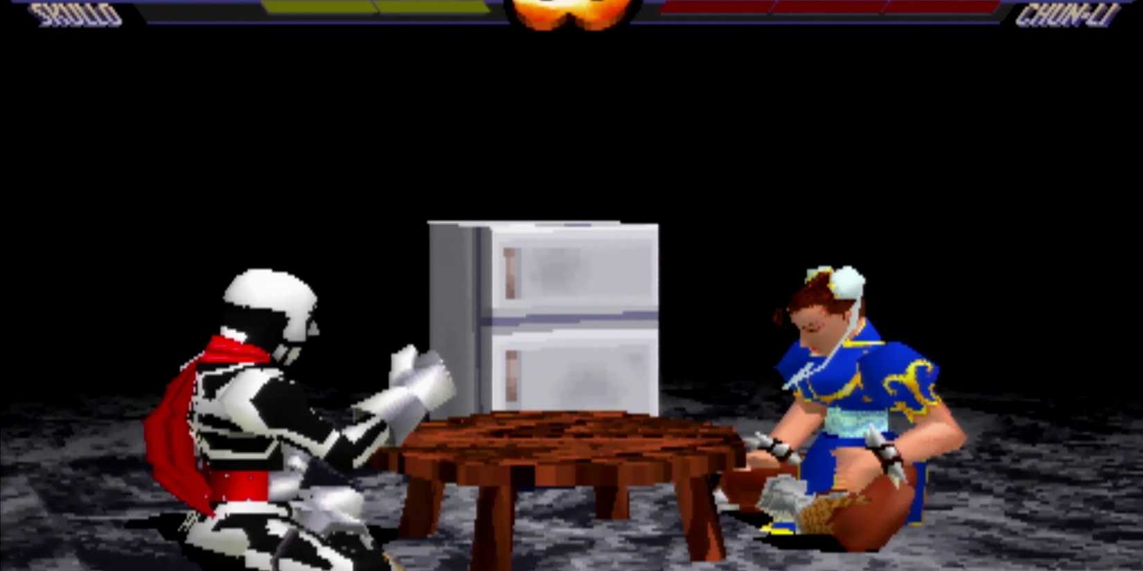 Best PS1 Exclusive Fighting Games- Street Fighter EX2 Plus