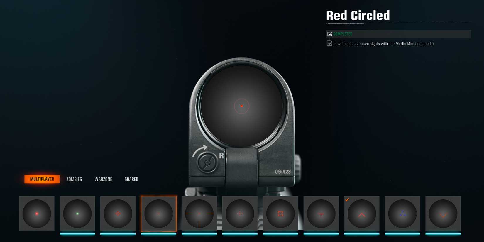 Black Ops 6 Red Circled Reticle