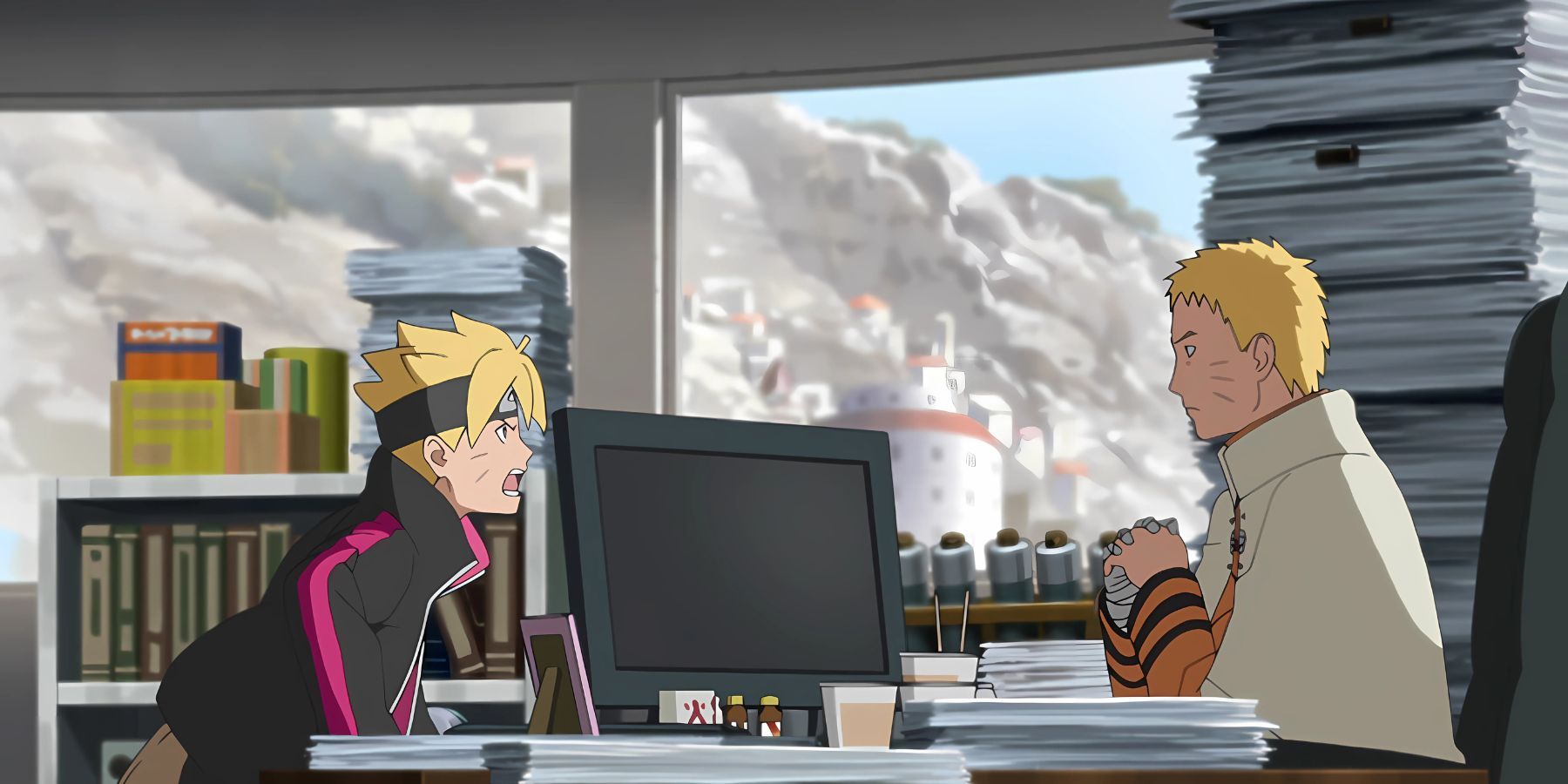 Boruto Arguing Naruto