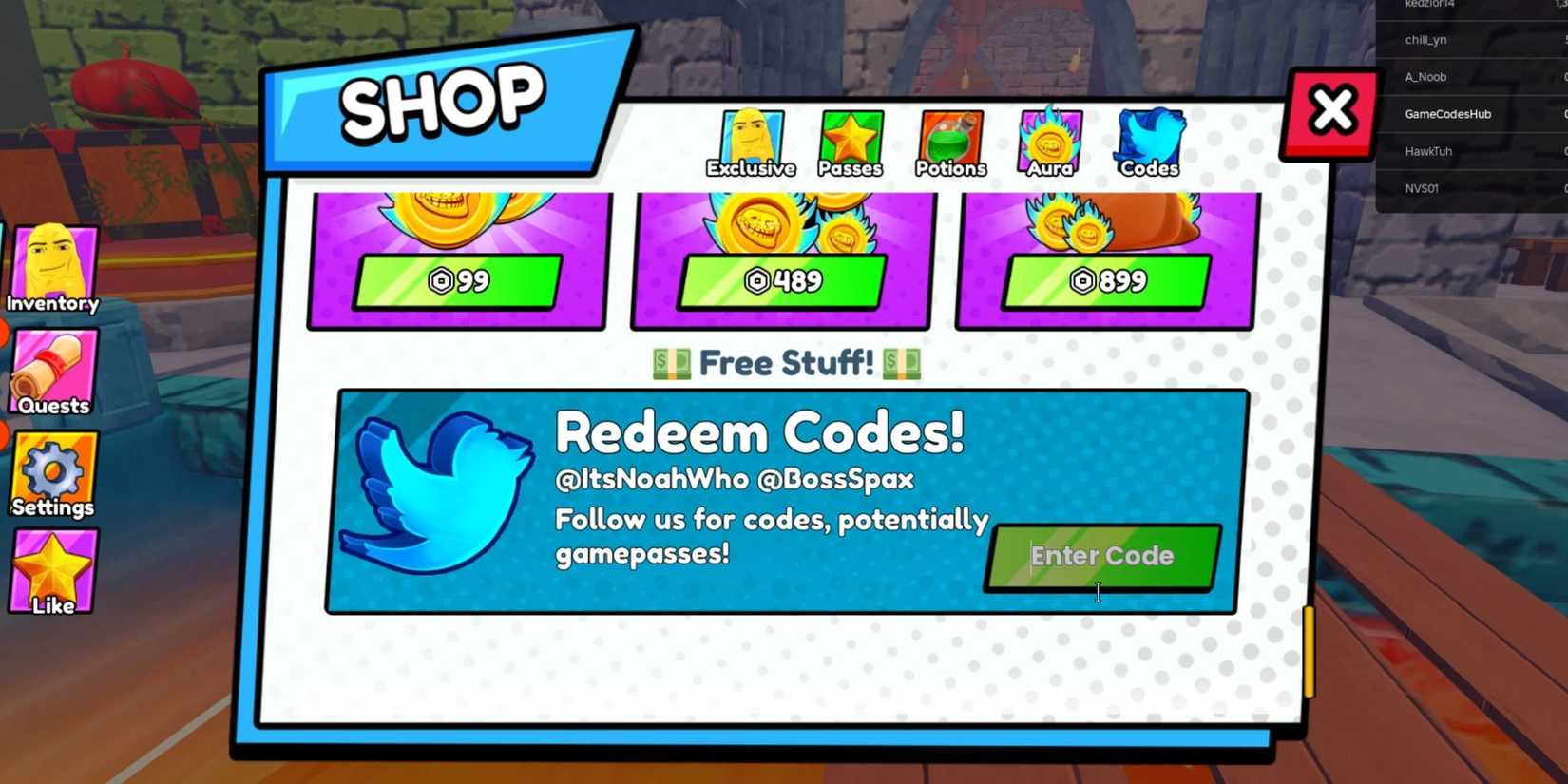 Roblox: Brainrot Tower Defense Codes