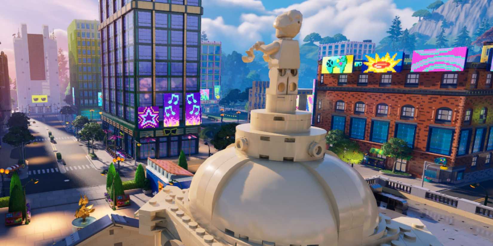 brick life town square lego fortnite