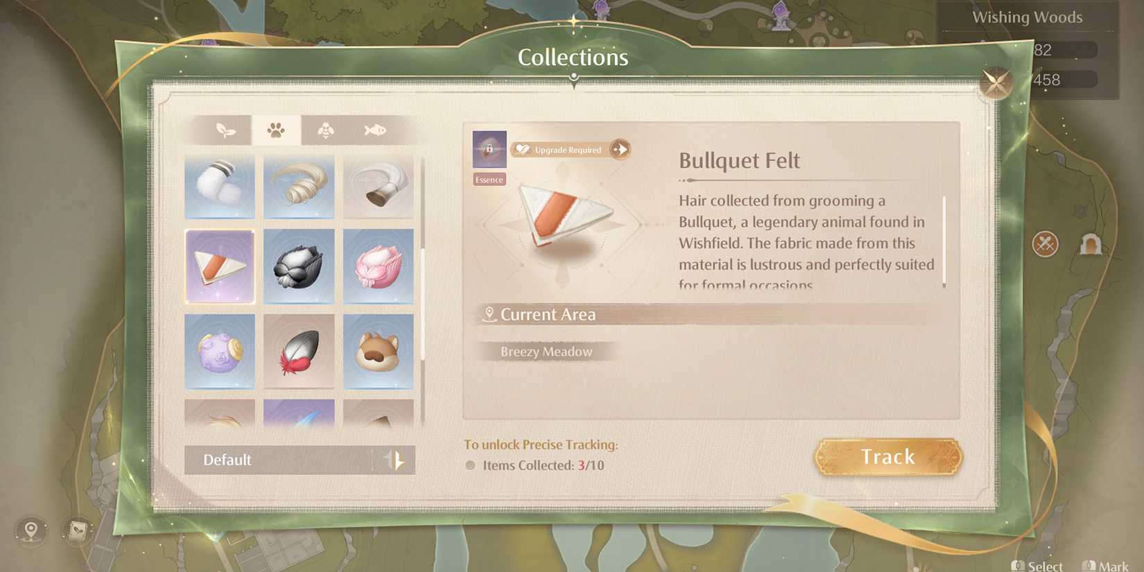 bullquet felt - hardest material to get in infinity nikki rarest items