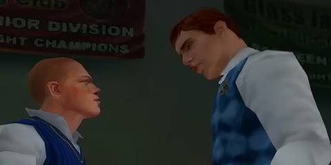 jimmy talking to a classmate