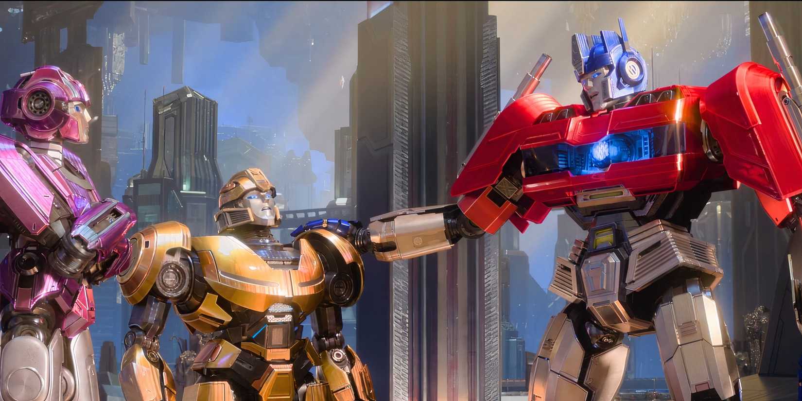 Bumblebee with Optimus Prime in Transformers: One
