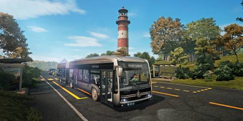 Bus Simulator 21 Next Stop Bus Driving Past A Lighthouse