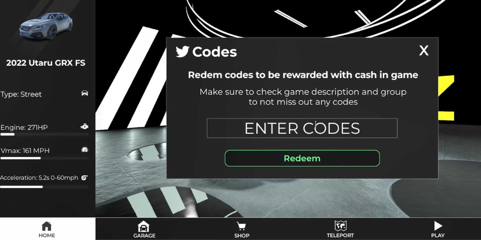 Roblox: Car Zone Codes