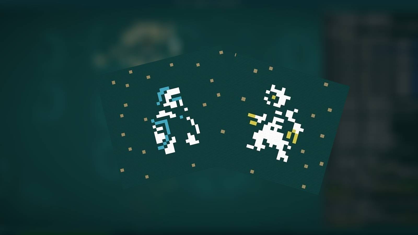 Mutant and True Kin sprites in Caves of Qud