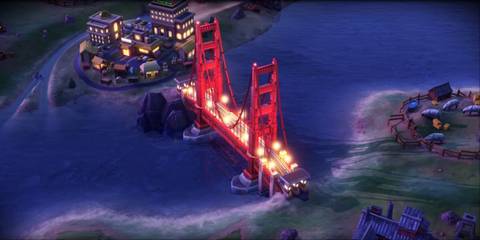 Civilization 6 Wonders Golden Gate Bridge