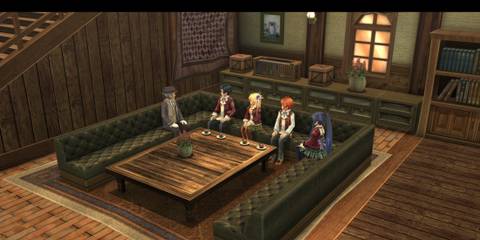 Class VII gathers for a strategic discussion in Trails of Cold Steel, a defining jrpg in school settings