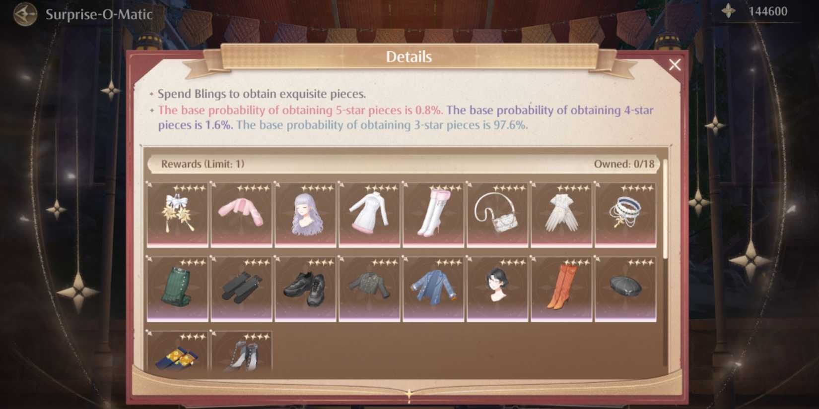 Clothes in Infinity Nikki