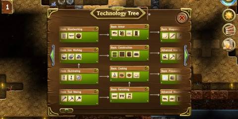 Craft the World Technology Tree