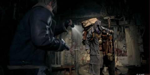 Resident evil 4 remake Merchant and Leon