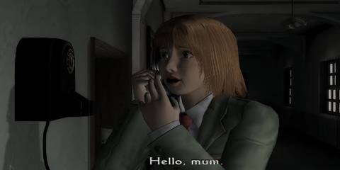 alyssa on the phone with her mom in clock tower 3