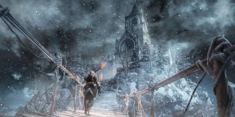 Dark Souls 3 streamer beats Gael with saxophone.