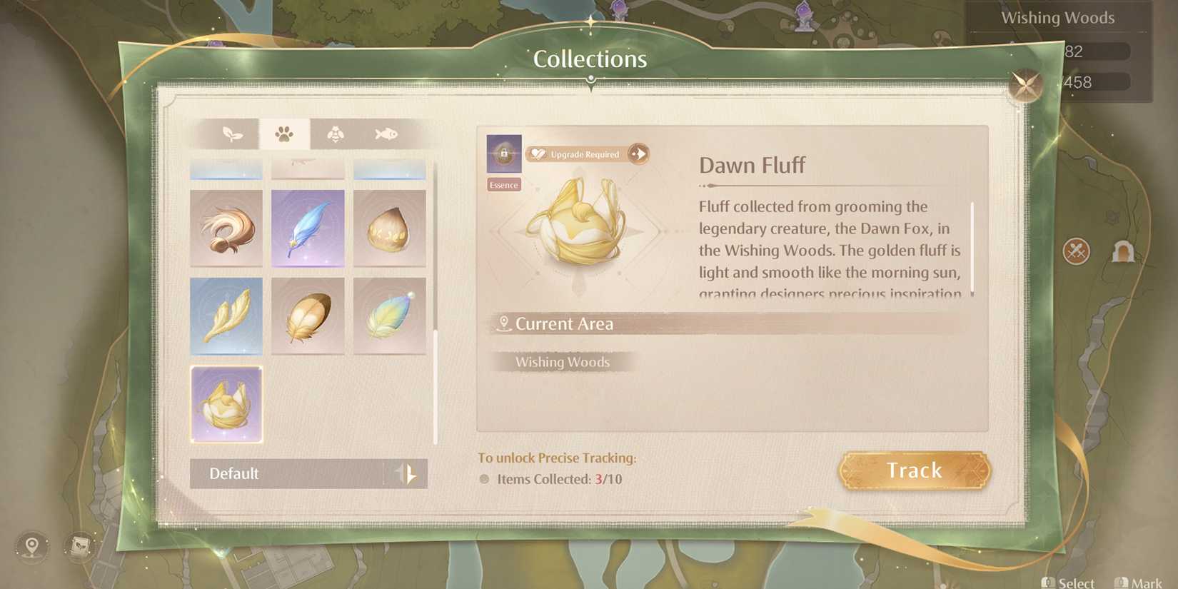 dawn fluff - hardest material to get in infinity nikki rarest items