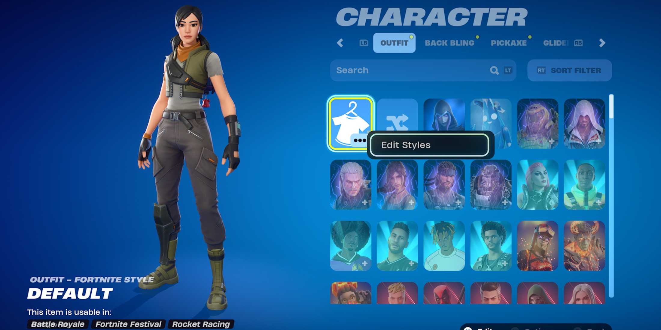 Chapter 1 Defaults How to Select a Style for the Default Skin in Fortnite