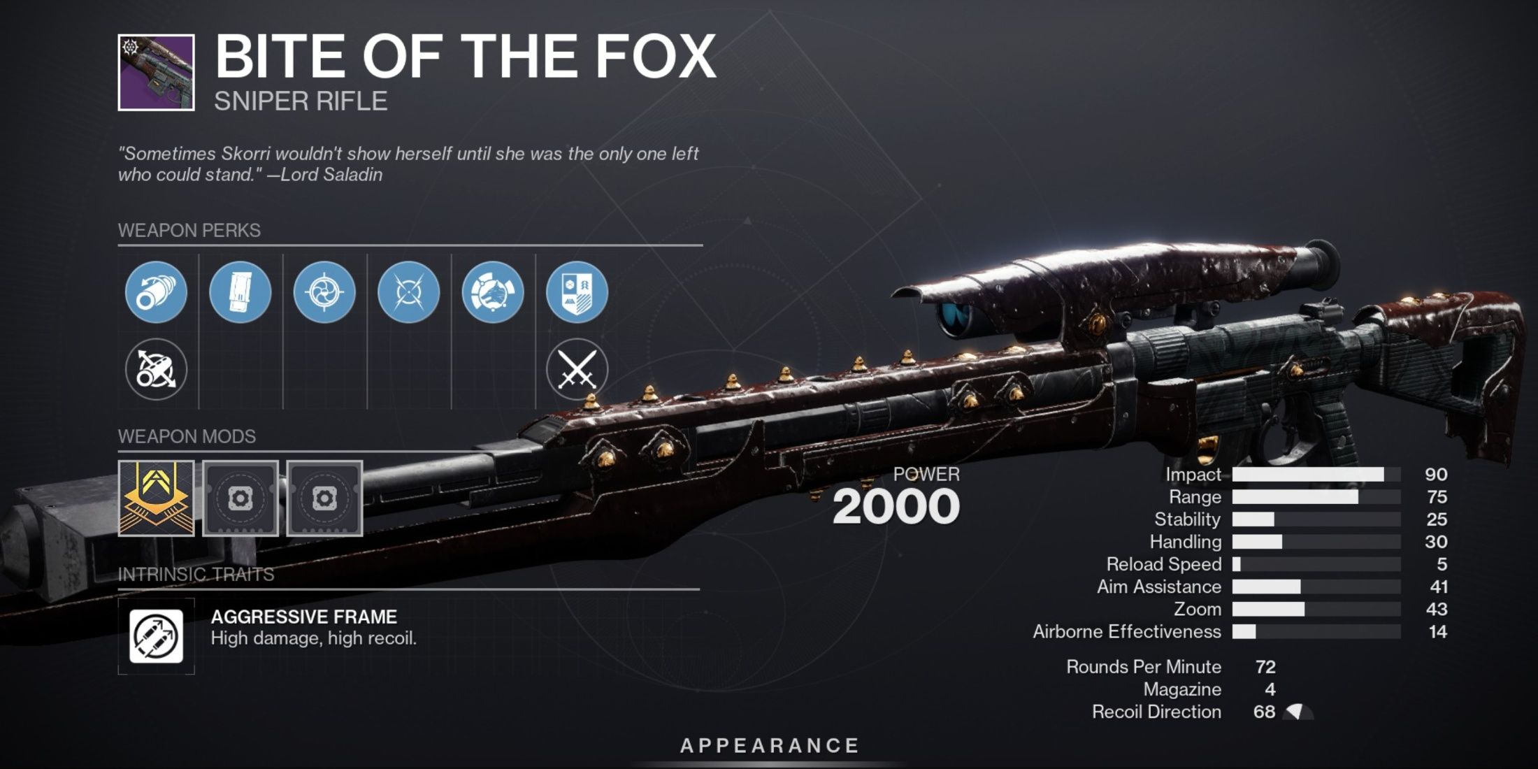 Destiny 2 Bite of the Fox