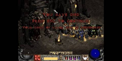 Diablo 2 Dying on hardcore difficulty