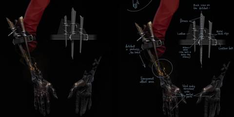 Dishonored Death of the Outsider Billie Lurk Black Shard Arm Concept Art