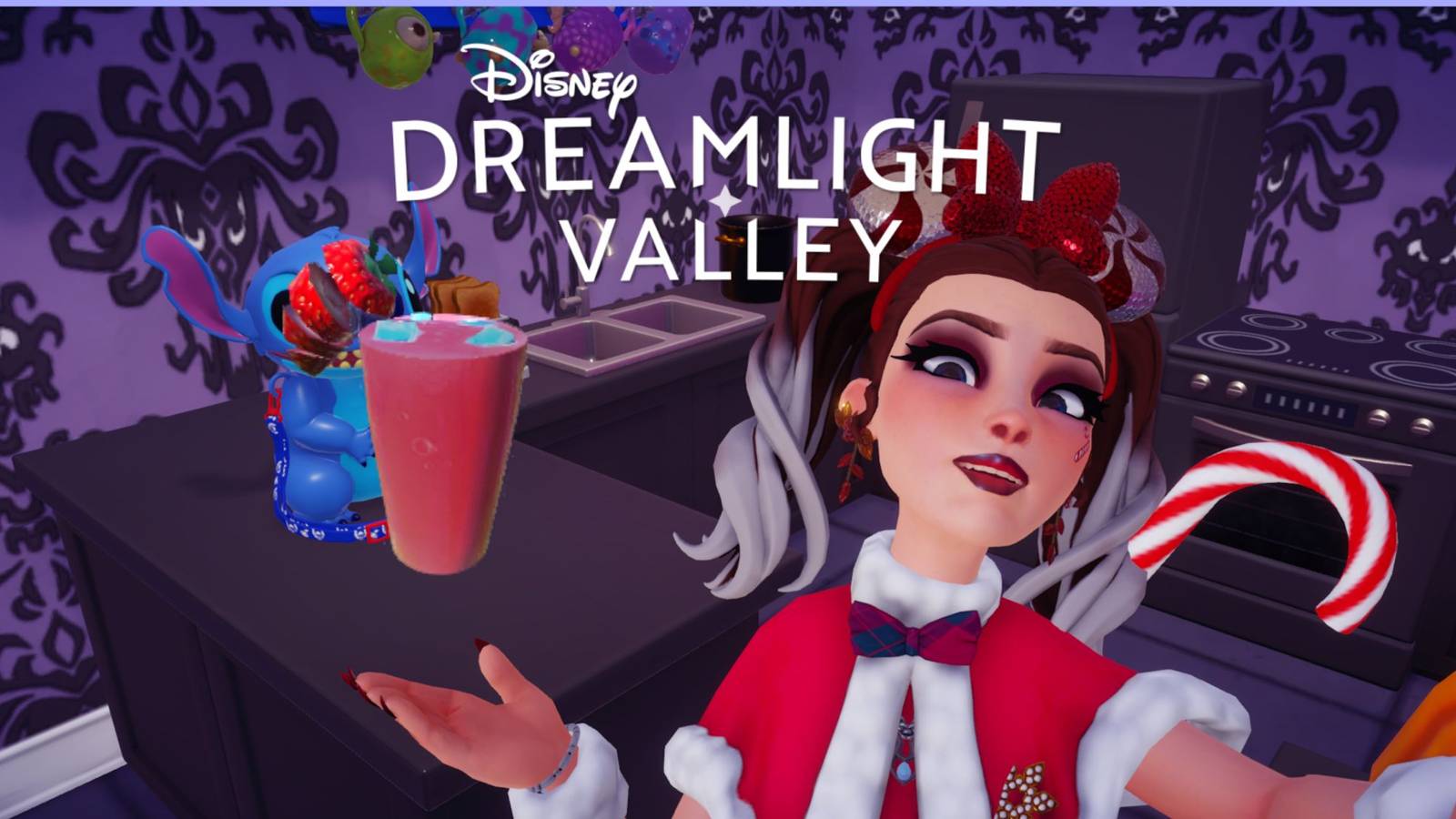Disney-dreamlight-valley-Spiral-Strawberry-Smoothie