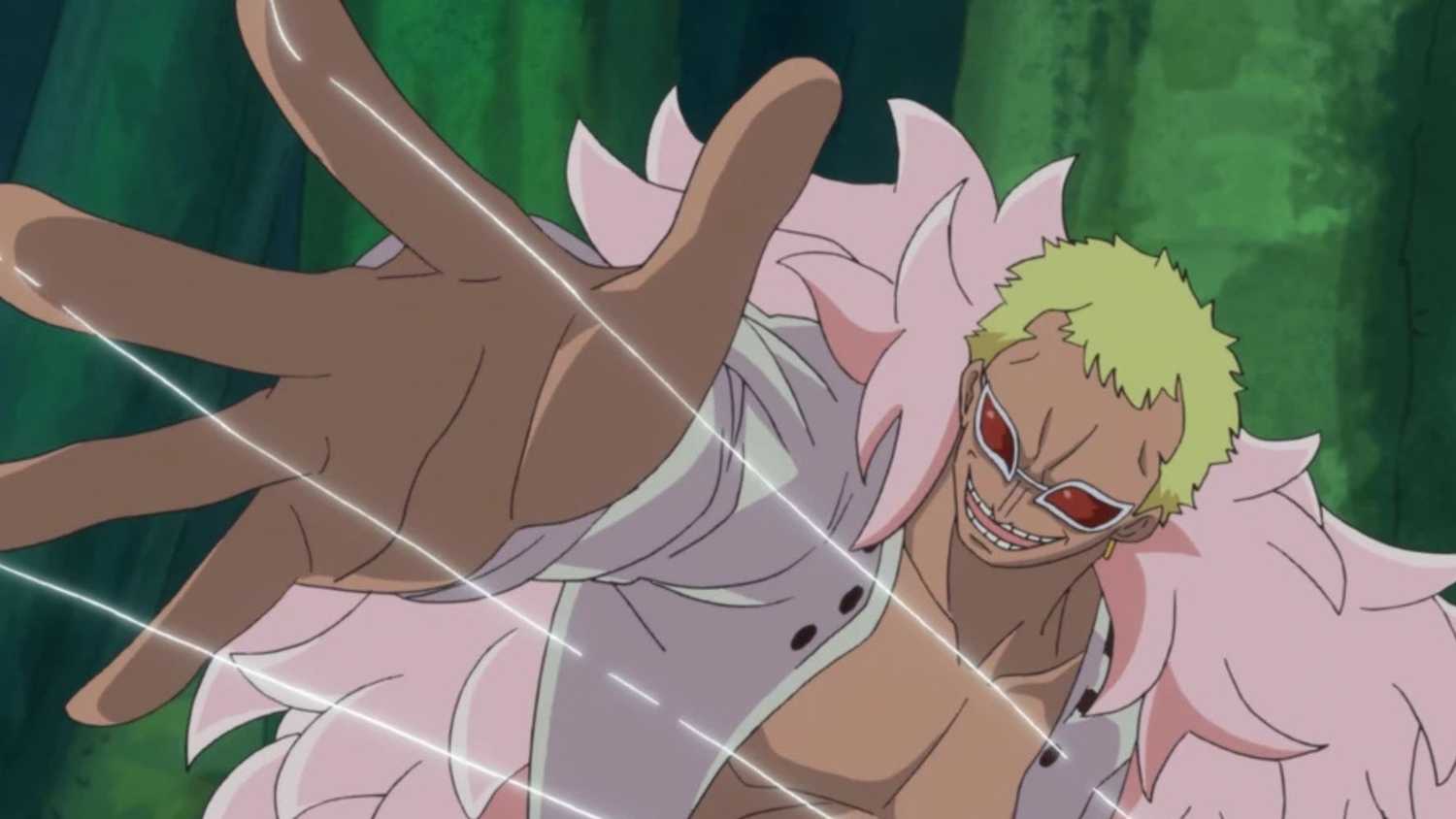 Donquixote Doflamingo Donquixote Doflamingo usando sua Akuma no Mi