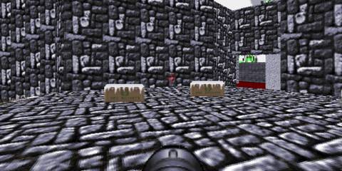 Snow on the crates in Doom 2