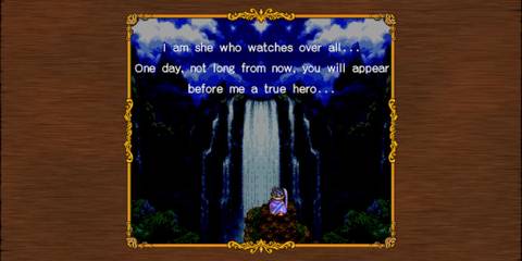 The Hero pontificating in Dragon Quest 3